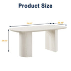 Table de salle à manger d'appoint grande en bois Clihome