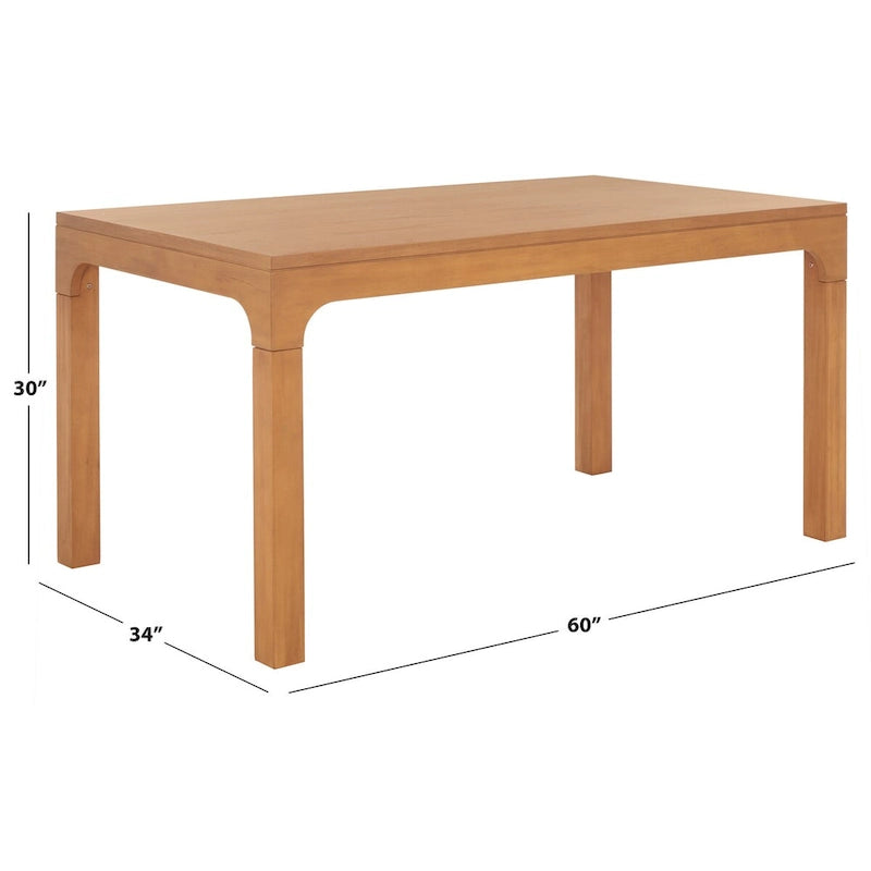 Table à manger rectangulaire | Noir / Blanc / Naturel | Jusqu'à 8 places assises
