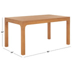 Table à manger rectangulaire | Noir / Blanc / Naturel | Jusqu'à 8 places assises