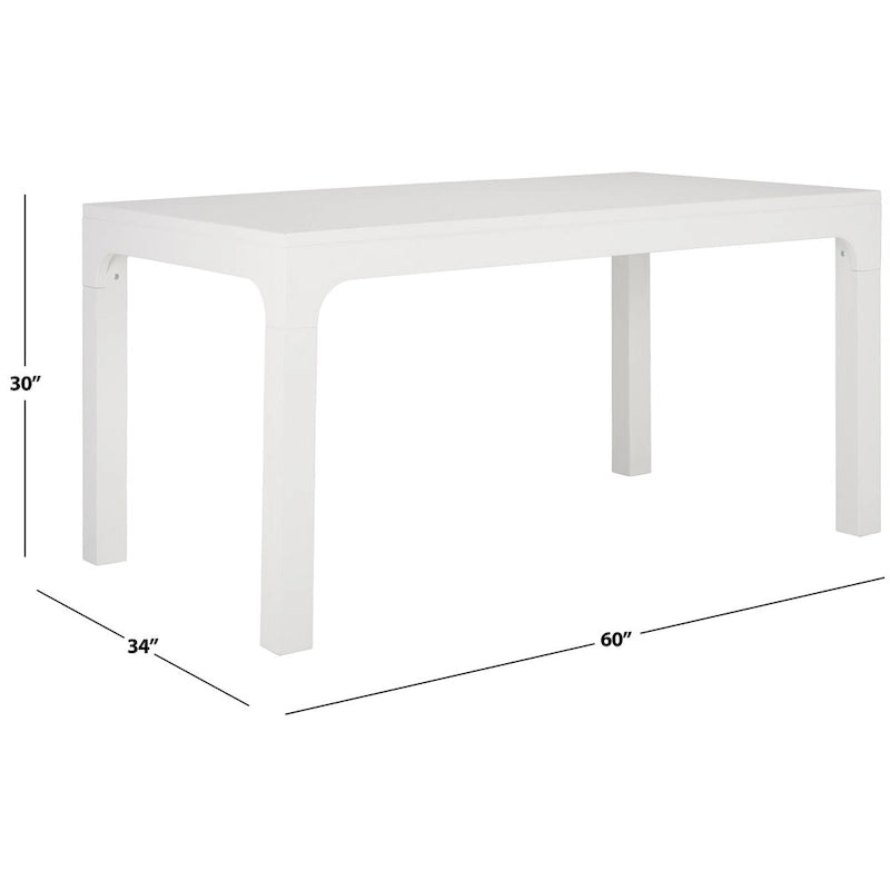 Table à manger rectangulaire | Noir / Blanc / Naturel | Jusqu'à 8 places assises
