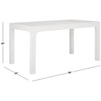 Table à manger rectangulaire | Noir / Blanc / Naturel | Jusqu'à 8 places assises